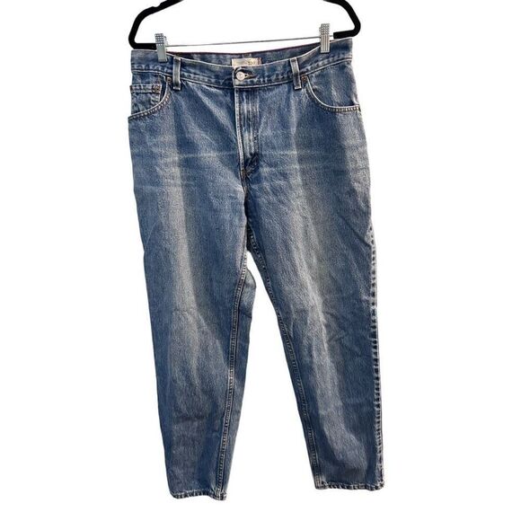Levi's 550 Relaxed Fit High Rise Tapered Leg Jeans Blue Denim Medium Wash Sz 16M - Picture 1 of 12